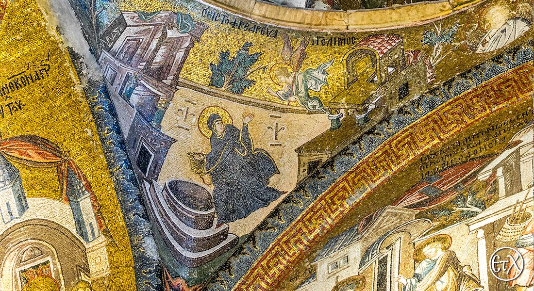 Chora Museum (Chora Church) Istanbul, The Annunciation to the Virgin mosaic