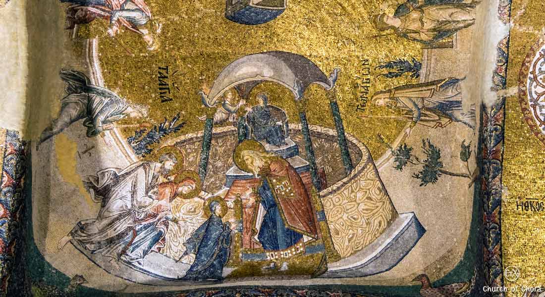 Chora Museum (Chora Church) Istanbul, The Presentation of the Virgin in the Temple mosaic