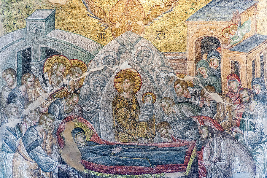 Chora Museum (Chora Church) Istanbul, The Death of Virgin Mary mosaic