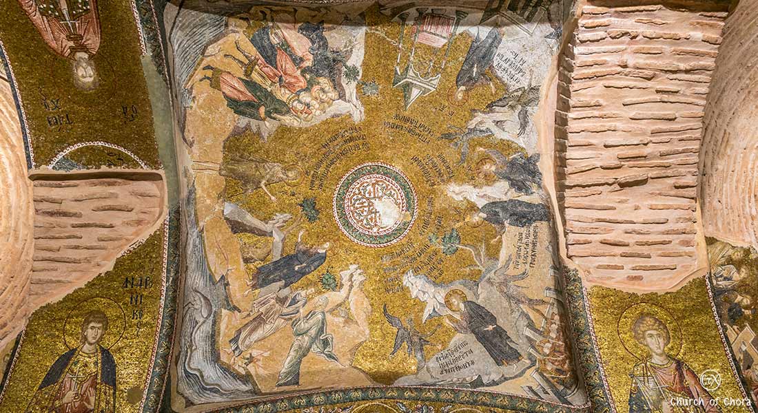 Chora Museum (Chora Church) Istanbul, The Temptation of Christ mosaic