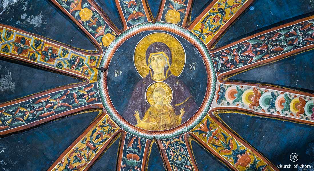 Chora Museum, Parekklesion, The Virgin Praying and Angels