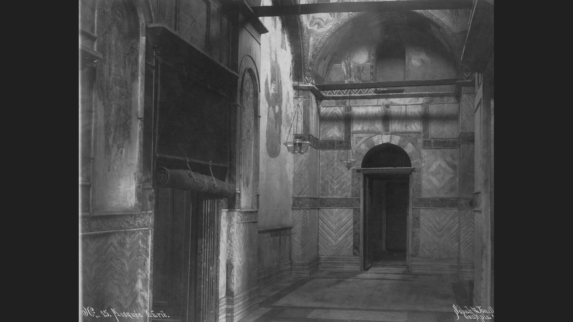 Entrance to the Inner Narthex, Kariye Mosque 1892 - Library of Congress