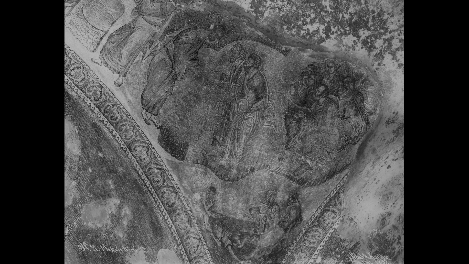 Healing of Two Blind Men Mosaic (Ἡ ἴασις τῶν δύο τυφλῶν), Kariye Mosque 1892