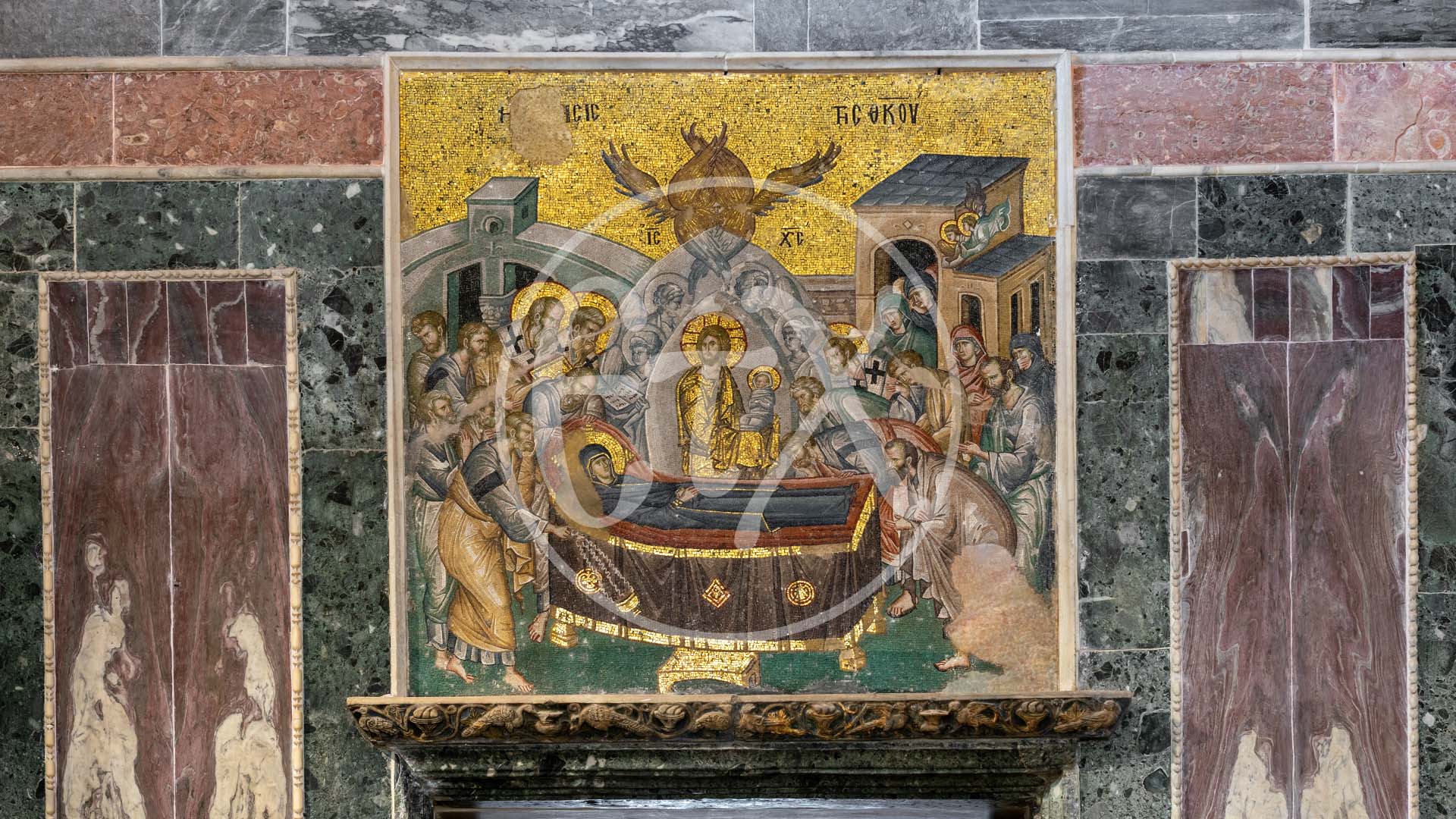 Chora Church, The Death of the Virgin - Εκκλησία της Χώρας, Ναός, Η Κοίμηση της Θεοτόκου